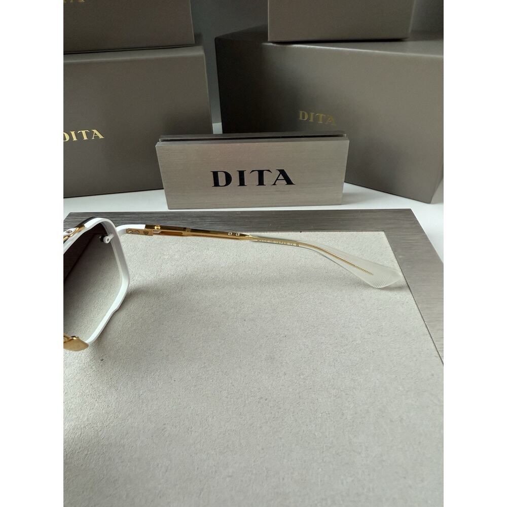 DITA MACH SIX DTS 121 07 Matte White Yellow Gold Gradient Sunglasses AUTHENTIC - Picture 11 of 11